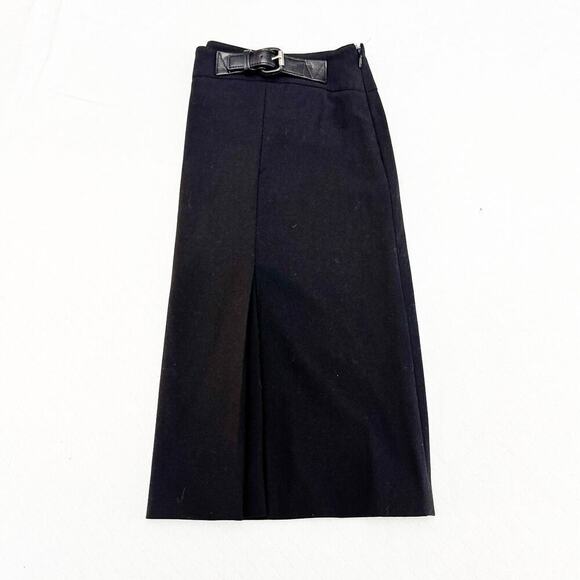 Michael Kors Black Pencil Skirt Belted Waist Accent Size 8 - Picture 8 of 8